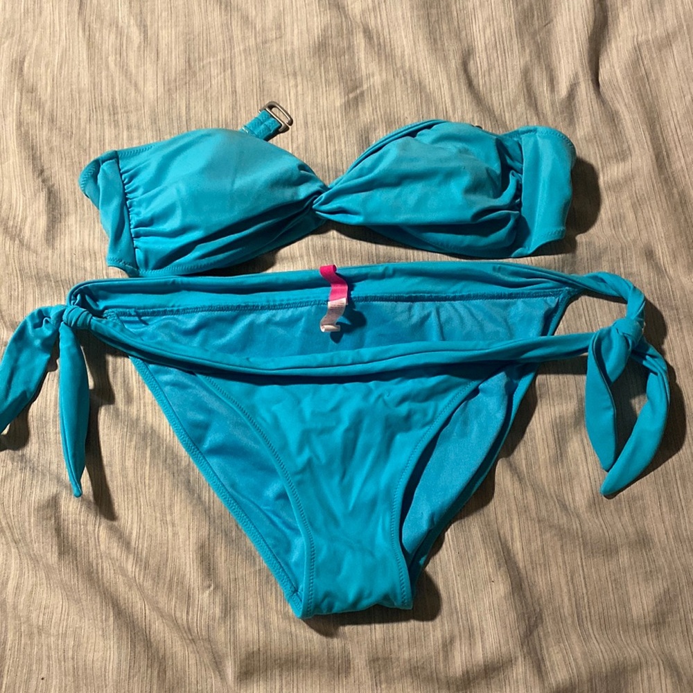 Blue bikini
